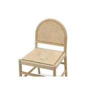 Estelle Rattan Arch Dining Chair | Cream Bouclé | Pair gallery detail image