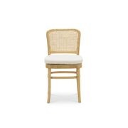 Prague Dining Chair | Cream Boucle & Natural | Set of 2 gallery detail image