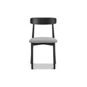 Finn Oak Dining Chairs | Set of 2 | Black & Grey gallery detail image