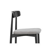 Finn Oak Dining Chairs | Set of 2 | Black & Grey gallery detail image