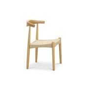 Elba Ashwood Woven Cord Dining Chair | Natural | Set of 2 gallery detail image