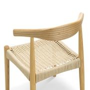 Elba Ashwood Woven Cord Dining Chair | Natural | Set of 2 gallery detail image