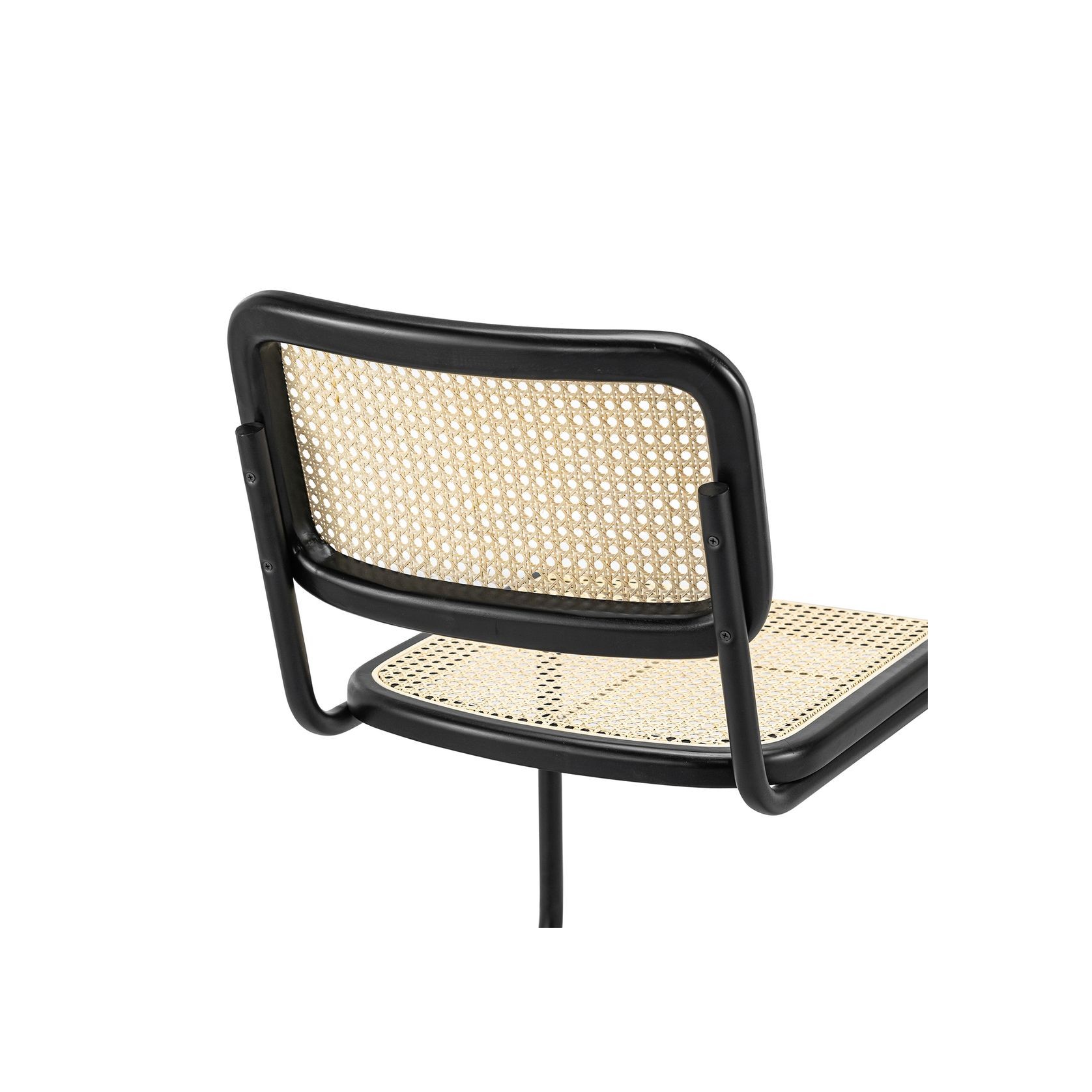 Blaire Rattan Cantilever Dining Chair | Set of 2 | Natural & Black gallery detail image