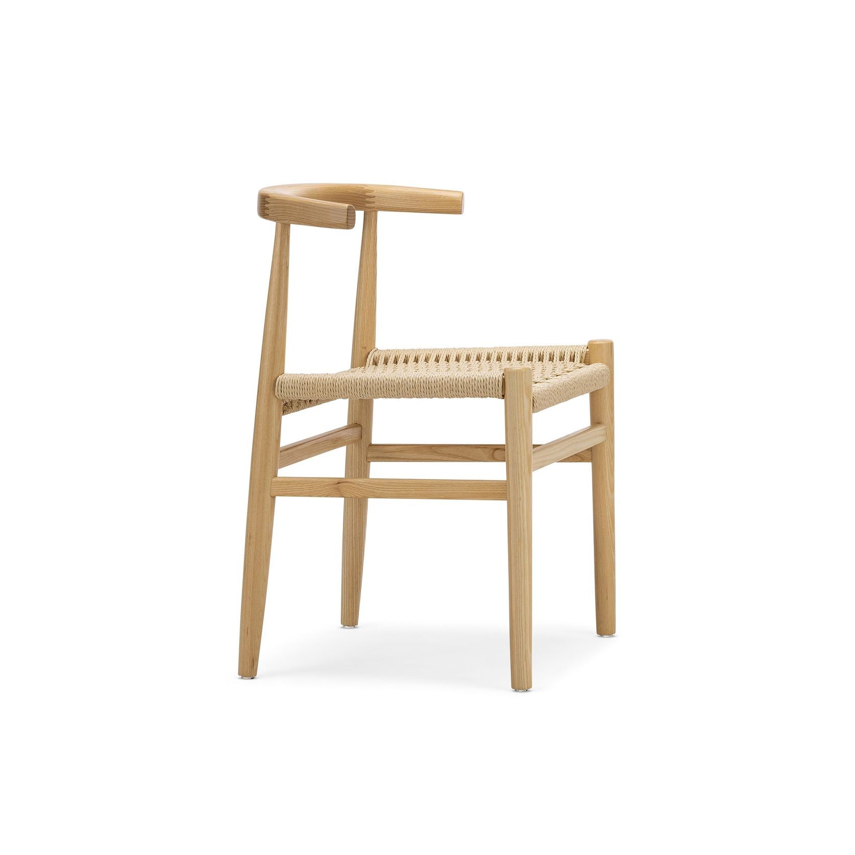 Oskar Solid Ashwood Woven Dining Chair | Set of 2 | Natural gallery detail image