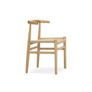 Oskar Solid Ashwood Woven Dining Chair | Set of 2 | Natural gallery detail image