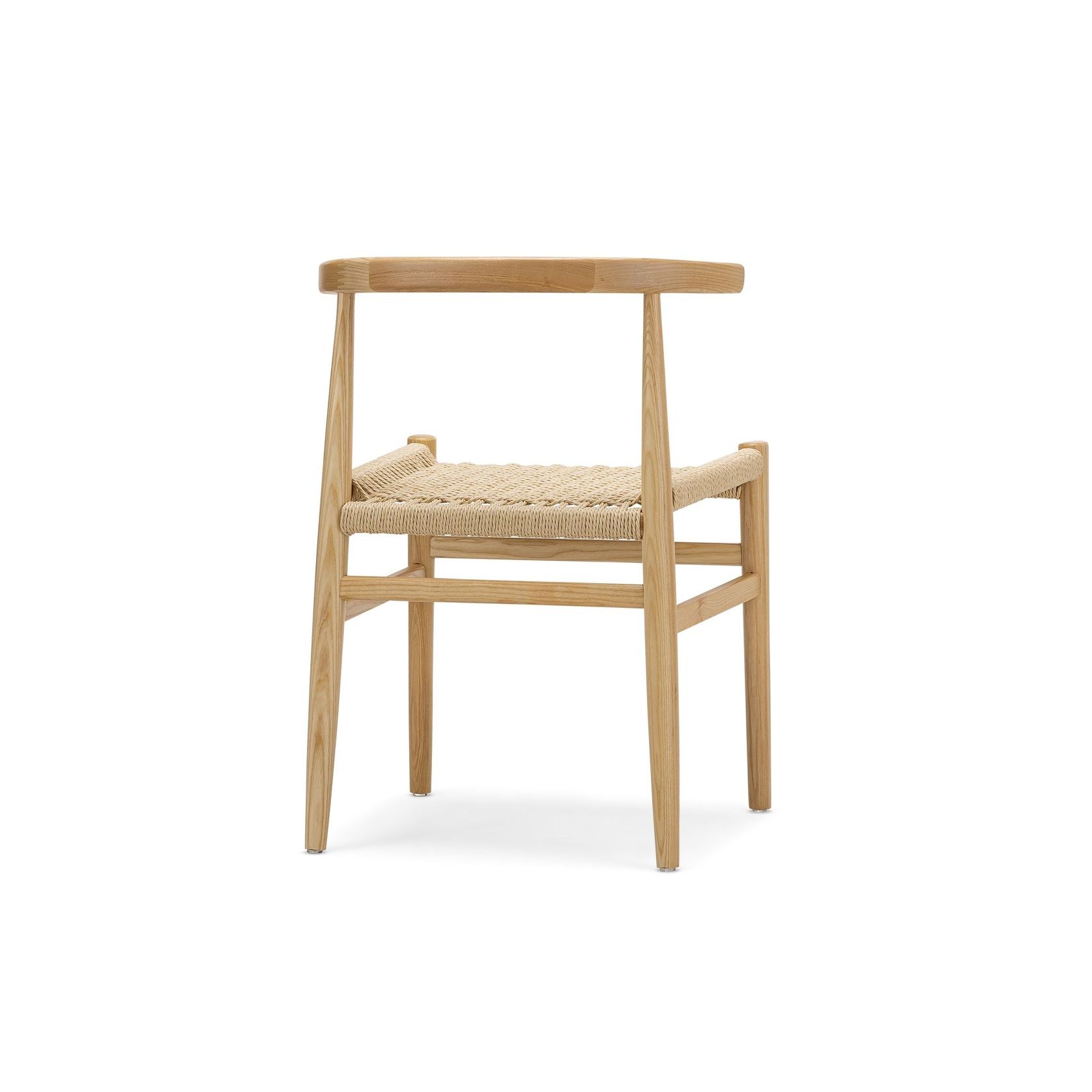 Oskar Solid Ashwood Woven Dining Chair | Set of 2 | Natural gallery detail image