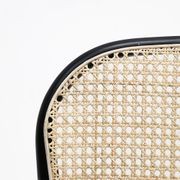 Bentwood Rattan Dining Chair Black gallery detail image