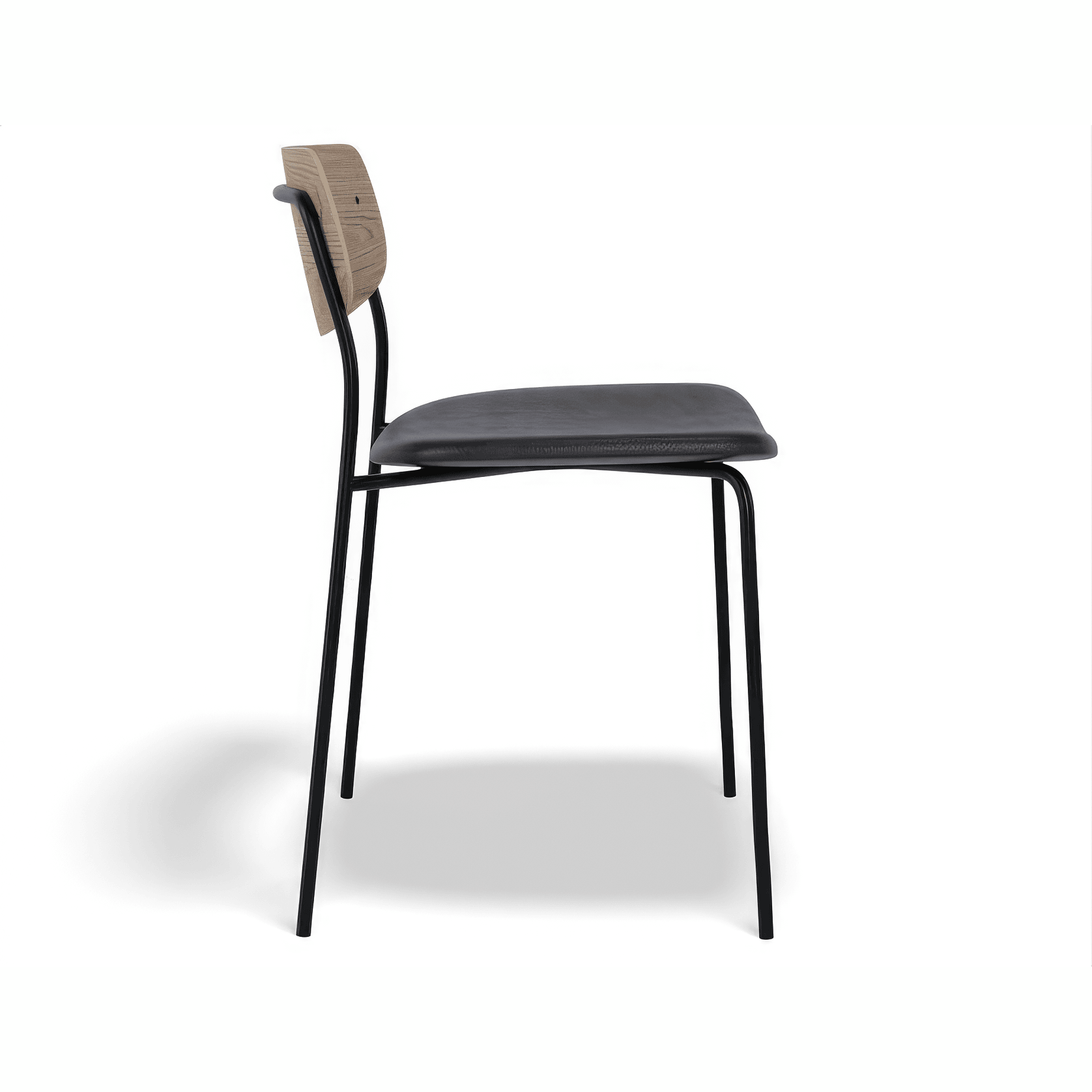 Rylie Chair - Padded Seat with Natural Backrest gallery detail image