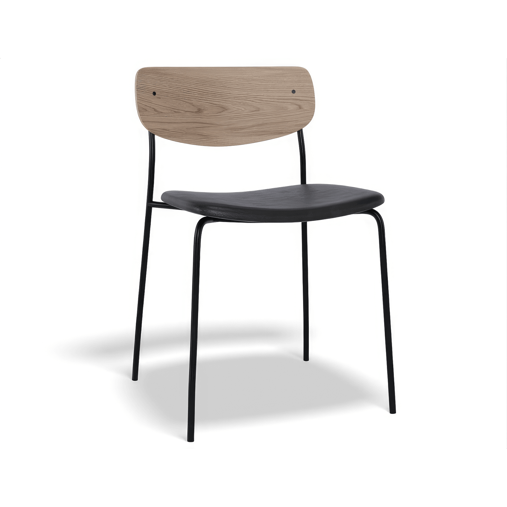 Rylie Chair - Padded Seat with Natural Backrest gallery detail image