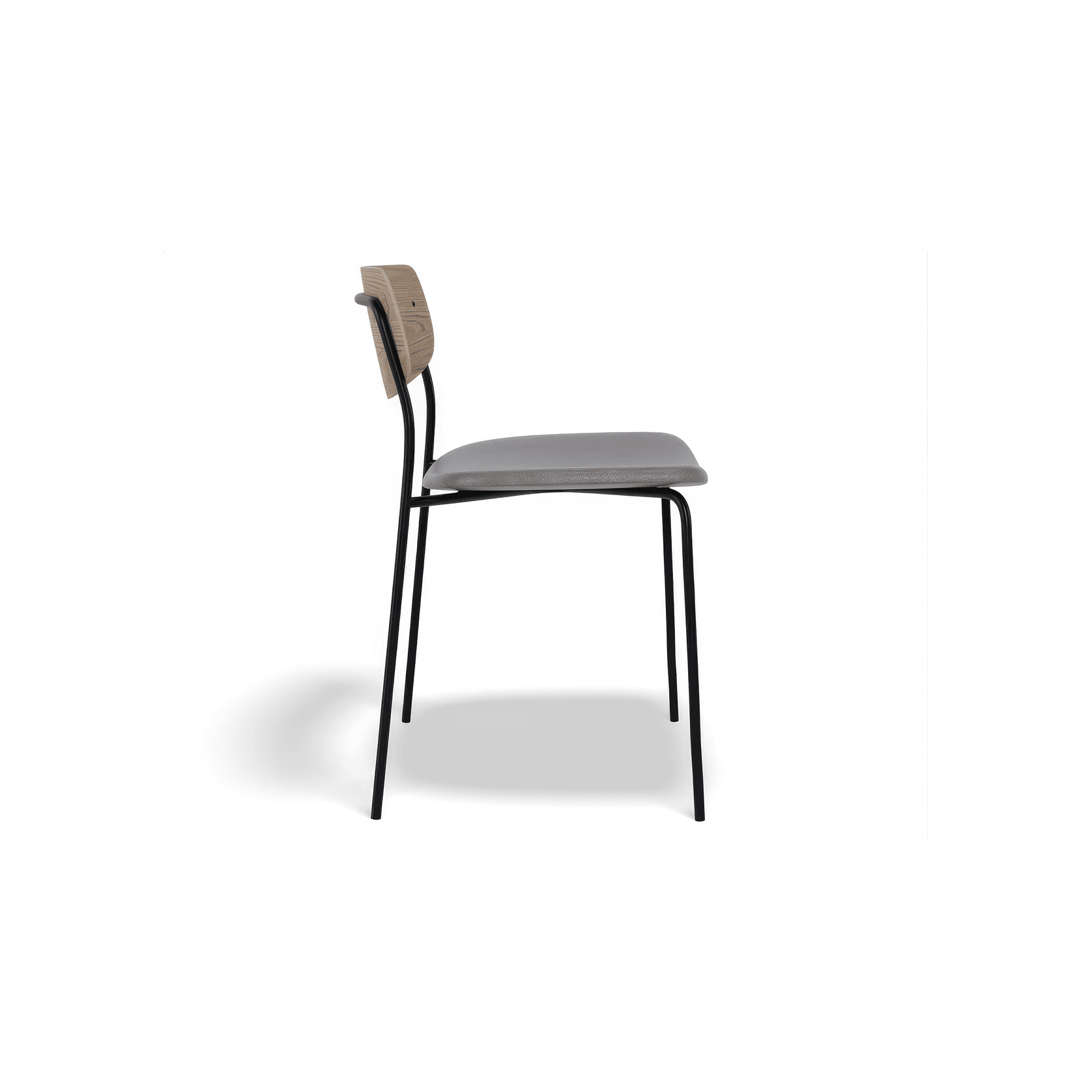 Rylie Chair - Padded Seat with Natural Backrest gallery detail image