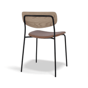 Rylie Chair - Padded Seat with Natural Backrest gallery detail image