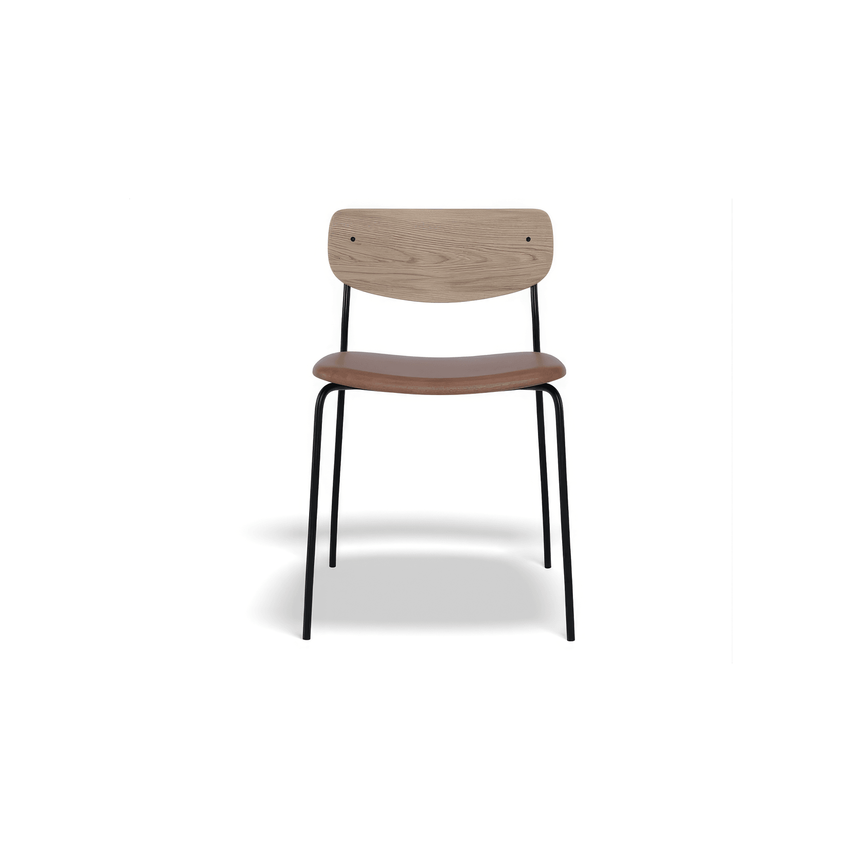 Rylie Chair - Padded Seat with Natural Backrest gallery detail image