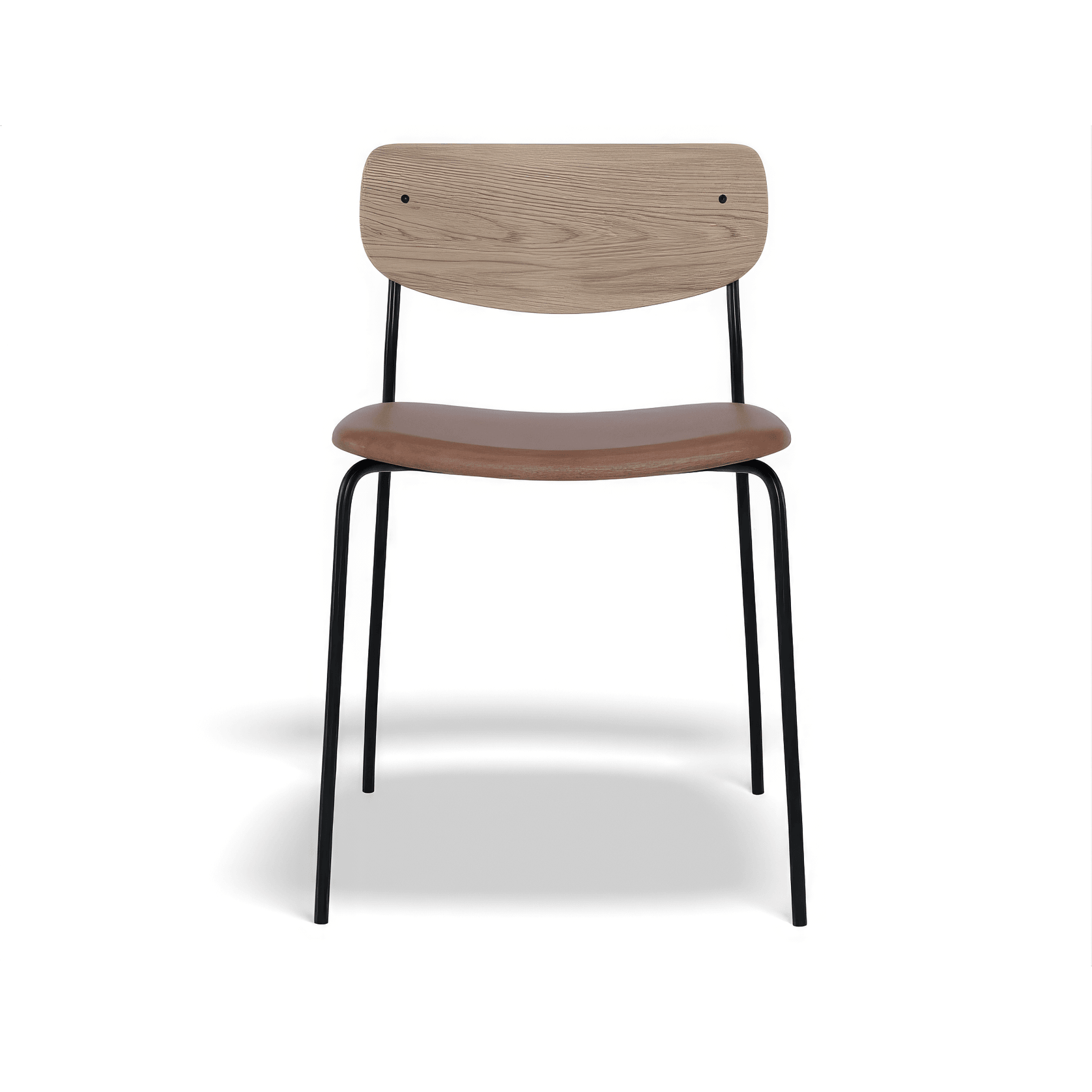 Rylie Chair - Padded Seat with Natural Backrest gallery detail image