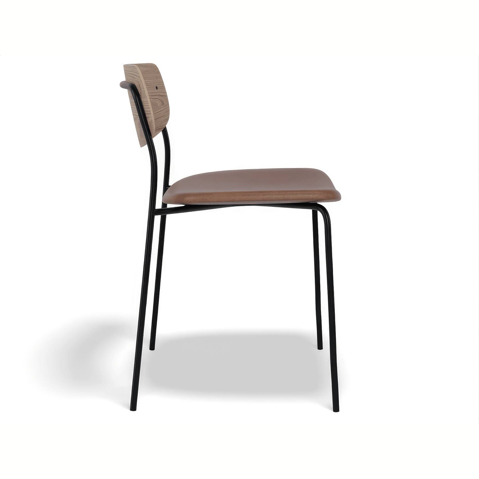 Rylie Chair - Padded Seat with Natural Backrest gallery detail image