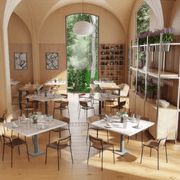 Rylie Chair - Padded Seat with Natural Backrest gallery detail image