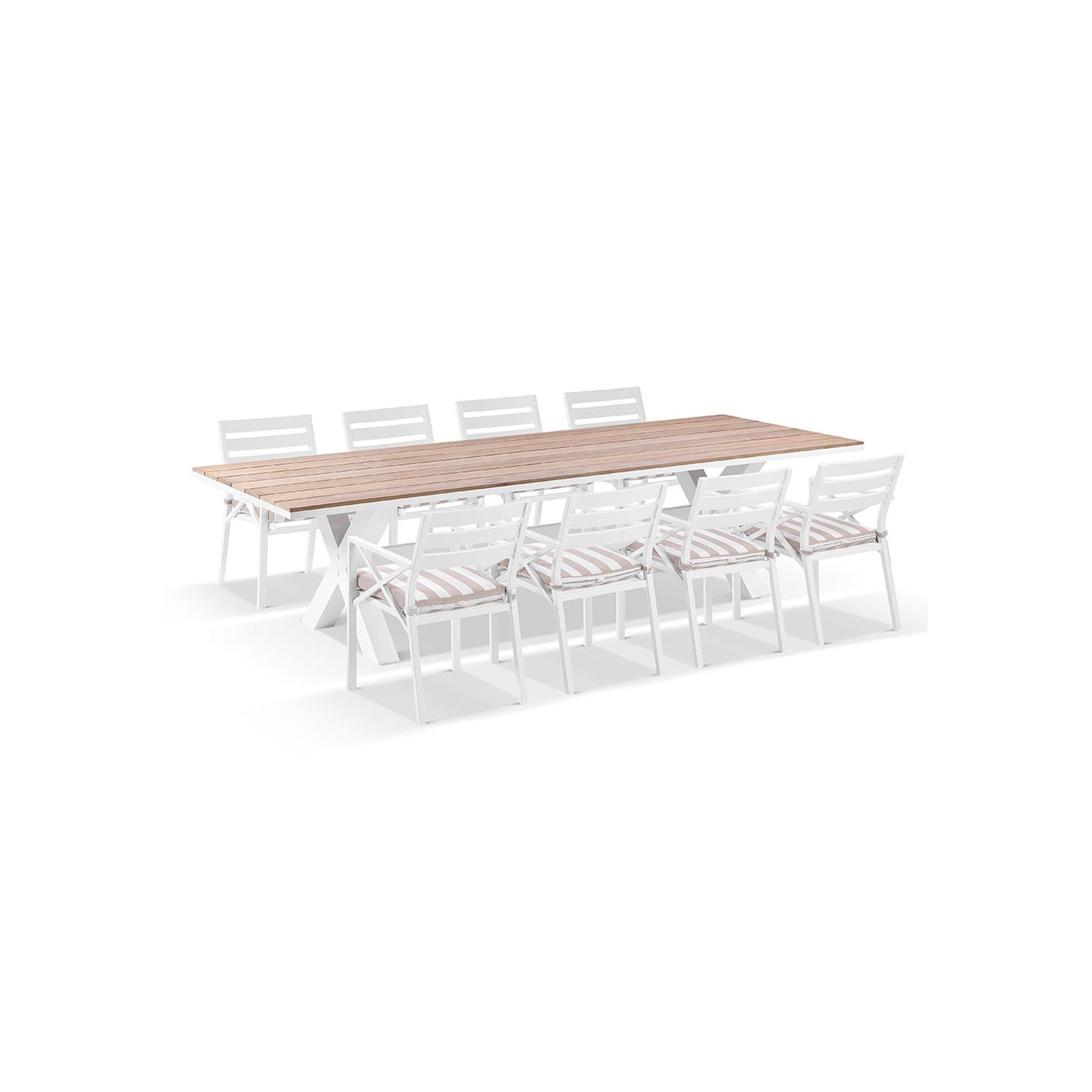 Kansas 3m Dining Table w/10 Chairs w/ Sunbrella Cushion gallery detail image