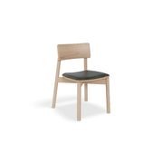 Andi Chair - Natural with Pad - Light Grey Fabric Seat Pad gallery detail image