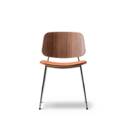 Søborg Chair Steel Frame Seat Upholstery by Fredericia gallery detail image