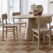 Ballina 2.2m Dining set w/ 6 x Ettalong Dining Chairs gallery detail image