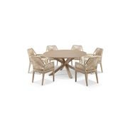 Houston 1.5m Dining Table w/6 Hugo Chairs in Oak Timber gallery detail image
