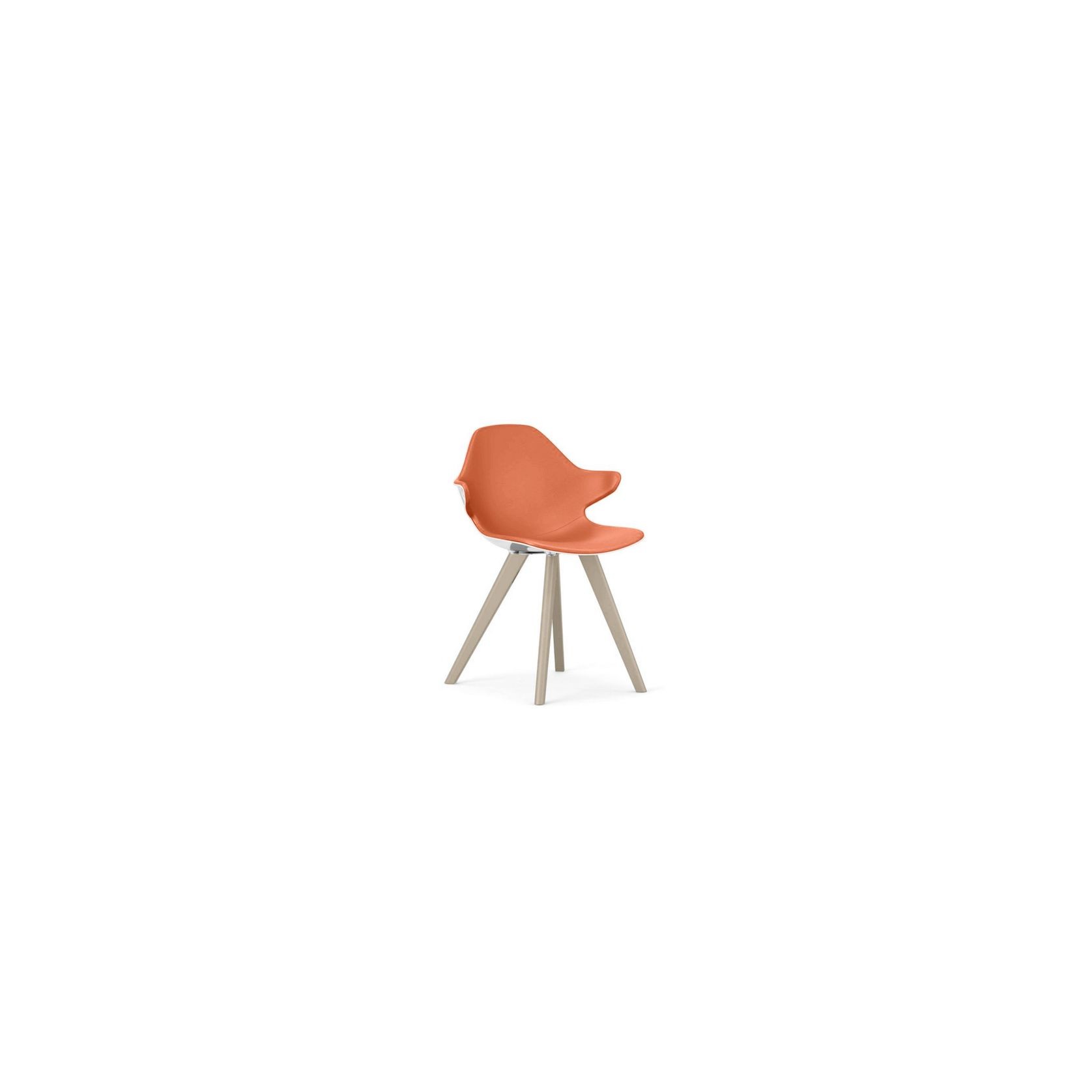 Chistera Dining Armchair - Glossy Polished Shell gallery detail image