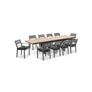 Austin 2.2m - 3m Table with 10 Capri Dining Chairs gallery detail image
