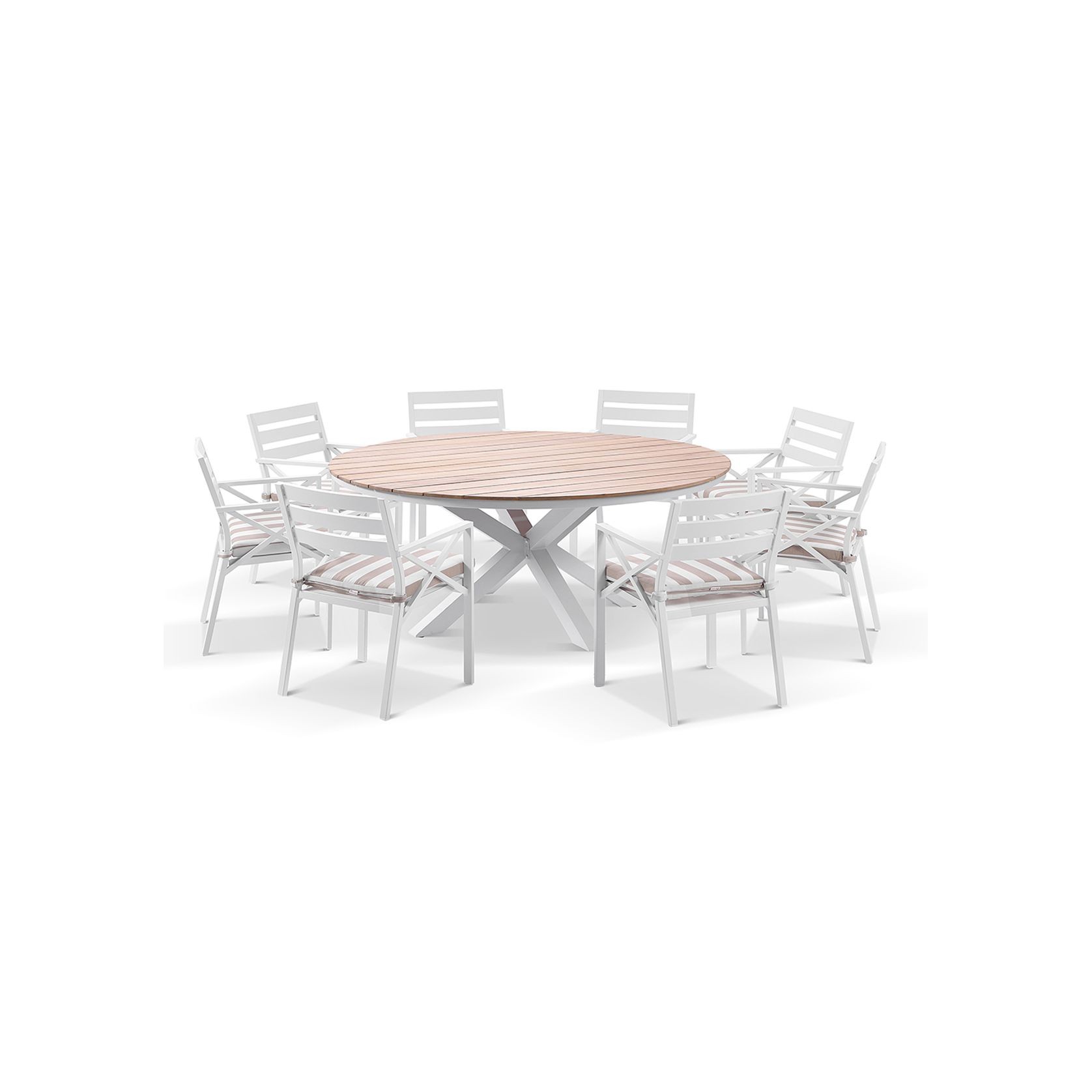 Tuscany 1.8m Dining Table w/8 Kansas Chairs / Sunbrella gallery detail image