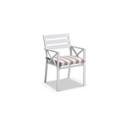 Kansas Outdoor Aluminium Dining Arm Chair in Sunbrella gallery detail image