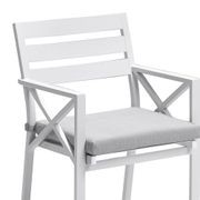 Kansas Outdoor Aluminium Dining Arm Chair gallery detail image