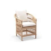 Balmoral 2.5 Outdoor Teak Top Table with 8 Malawi Chair gallery detail image