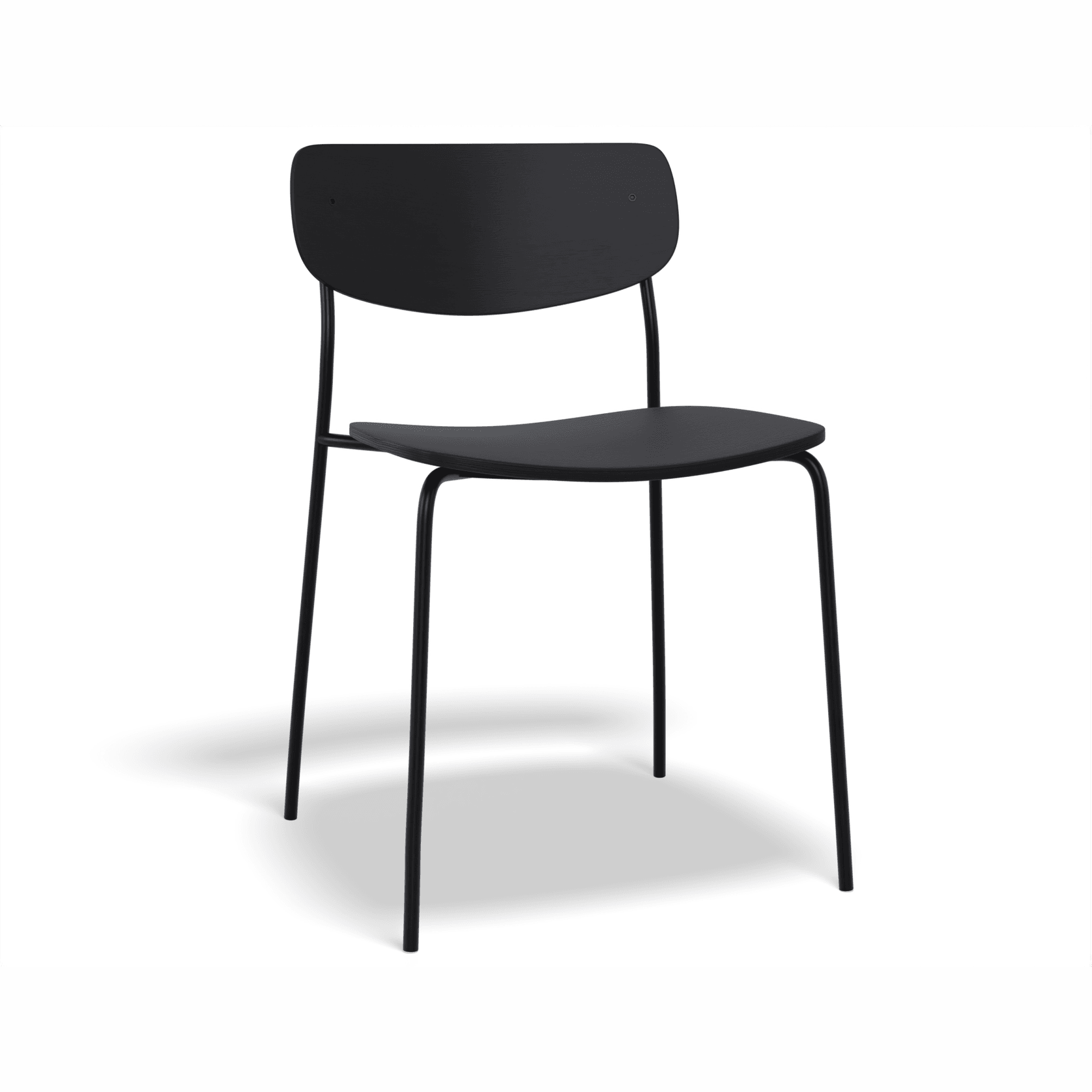 Rylie Chair - Black Stained Ash Seat and Backrest gallery detail image