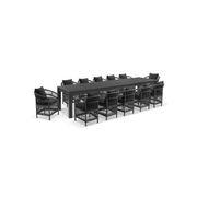 Santorini 3.55 Rectangle Dining Set w/12 Malawi Chairs gallery detail image