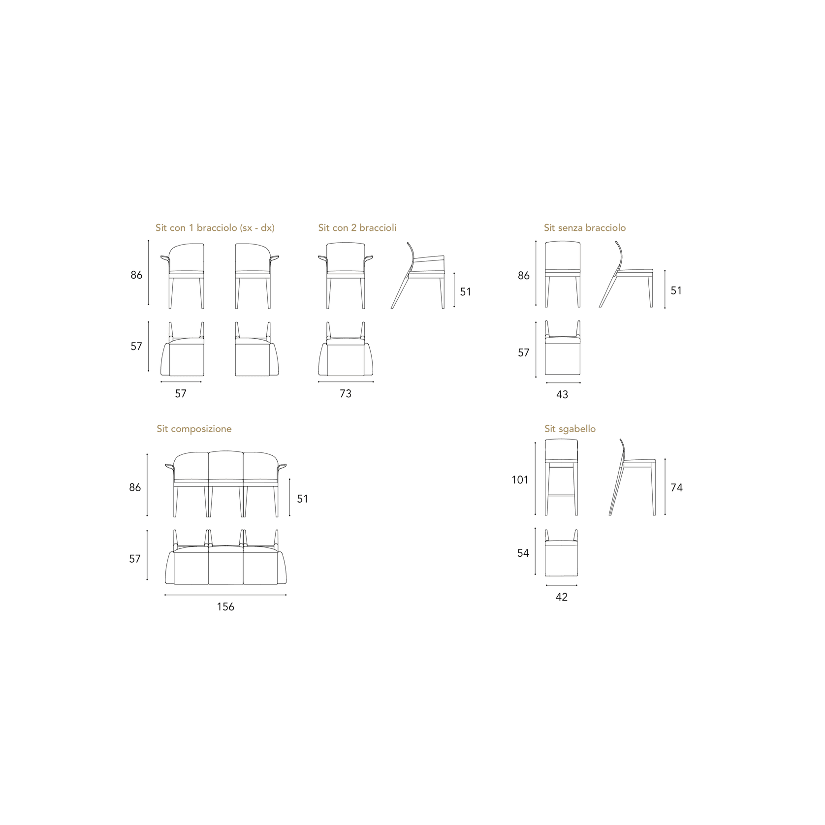 Sit Dining Chair gallery detail image