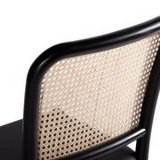 Vika Chair in Black with Cane Back gallery detail image