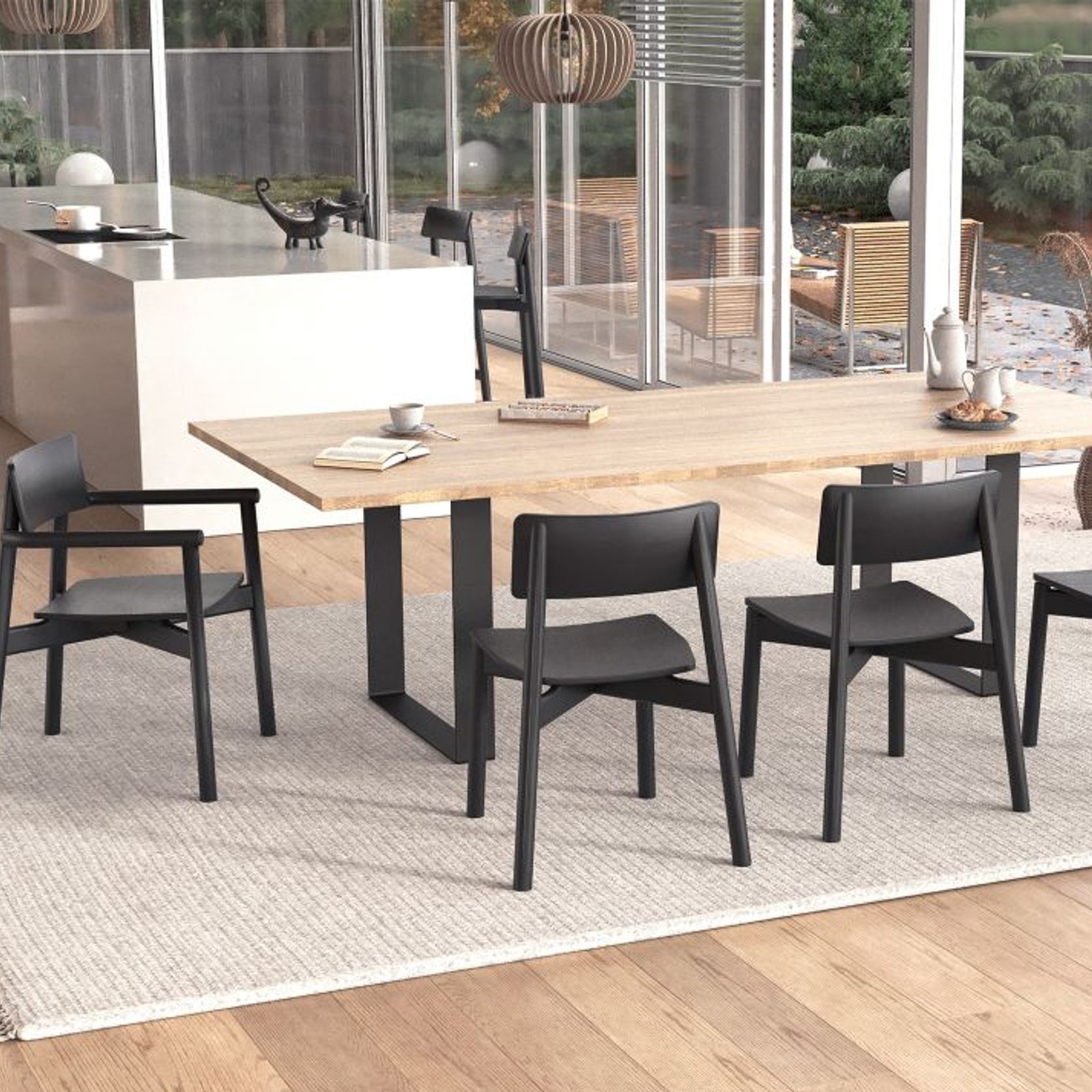 Andi Chair - Black Stained Ash gallery detail image