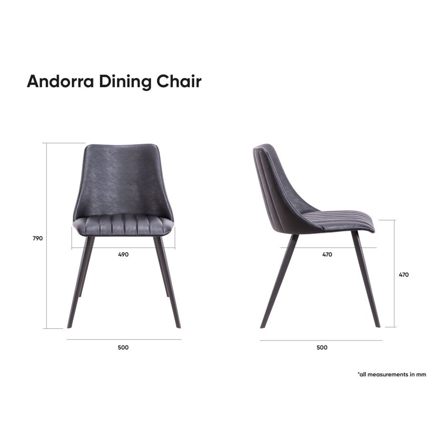 Andorra Dining Chair Vintage Seat gallery detail image