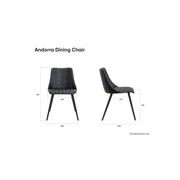 Andorra Dining Chair Vintage Grey Seat gallery detail image