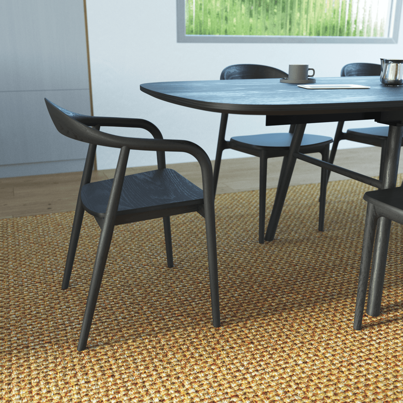 Arki Armchair - Black Ash gallery detail image