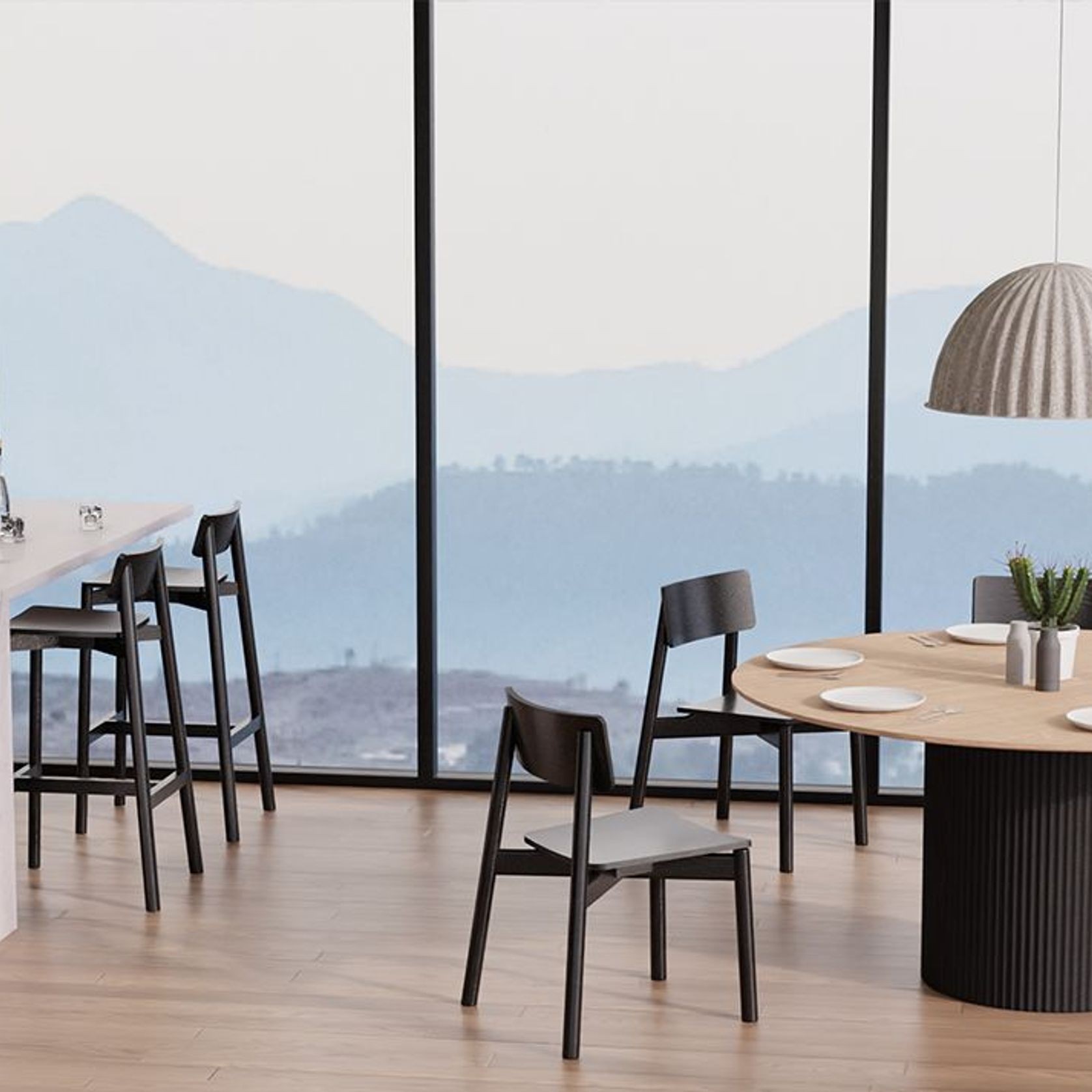 Andi Chair - Black Stained Ash gallery detail image