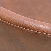 Pebble Chair Tan Upholstered Vintage Seat - Sled Base gallery detail image