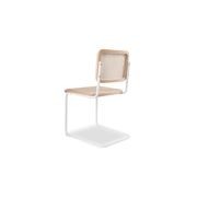 Calibre Chair - White with Natural Cane gallery detail image