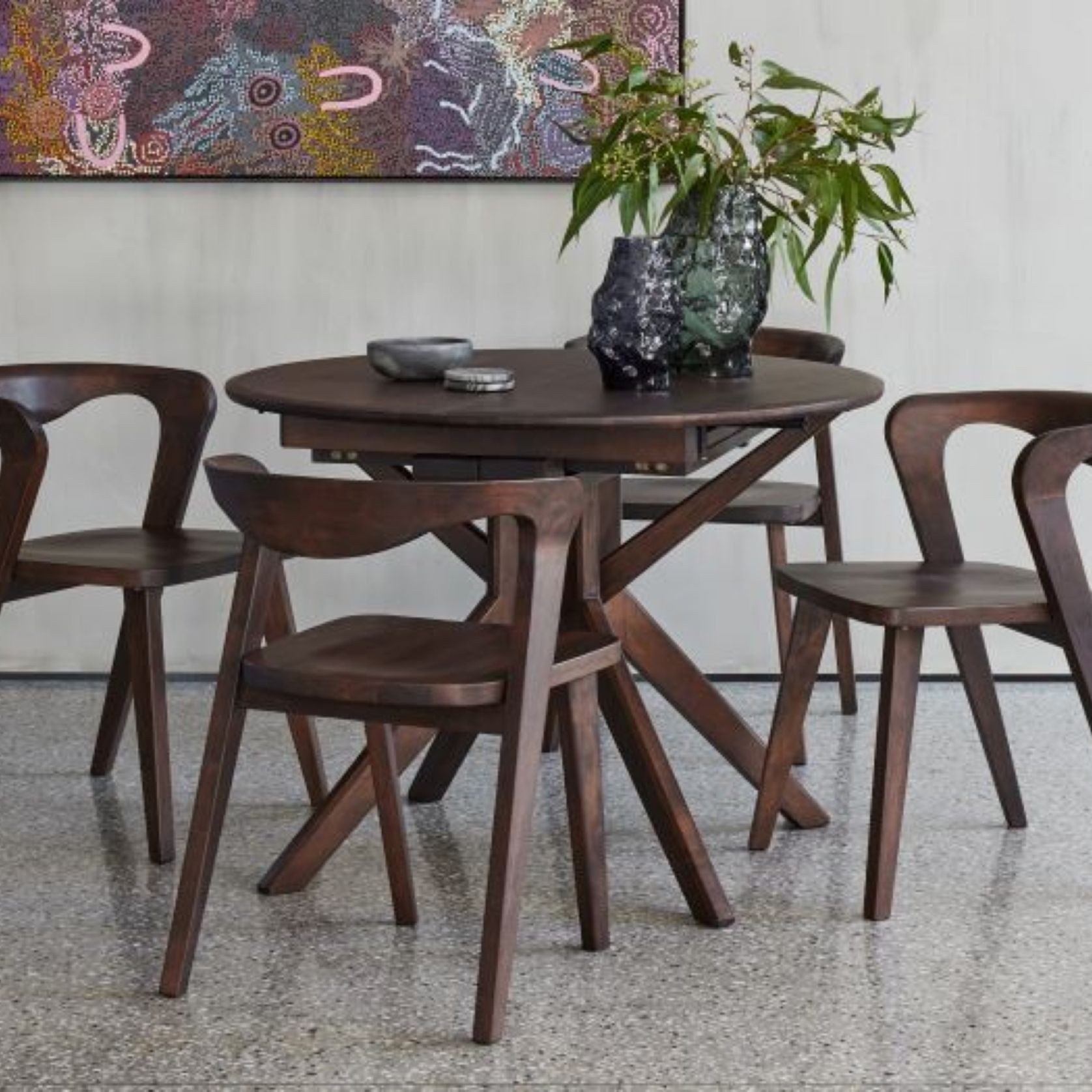 Casa 5PC Extendable Hardwood Dining Set | Arabica gallery detail image