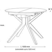 Casa 5PCE Extendable Dining Set | Natural Hardwood gallery detail image