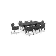 Austin 2.2m - 3m Table with 10 Hugo Rope Dining Chairs gallery detail image