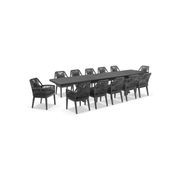 Austin 3m - 3.8m Table with 12 Hugo Rope Dining Chairs gallery detail image