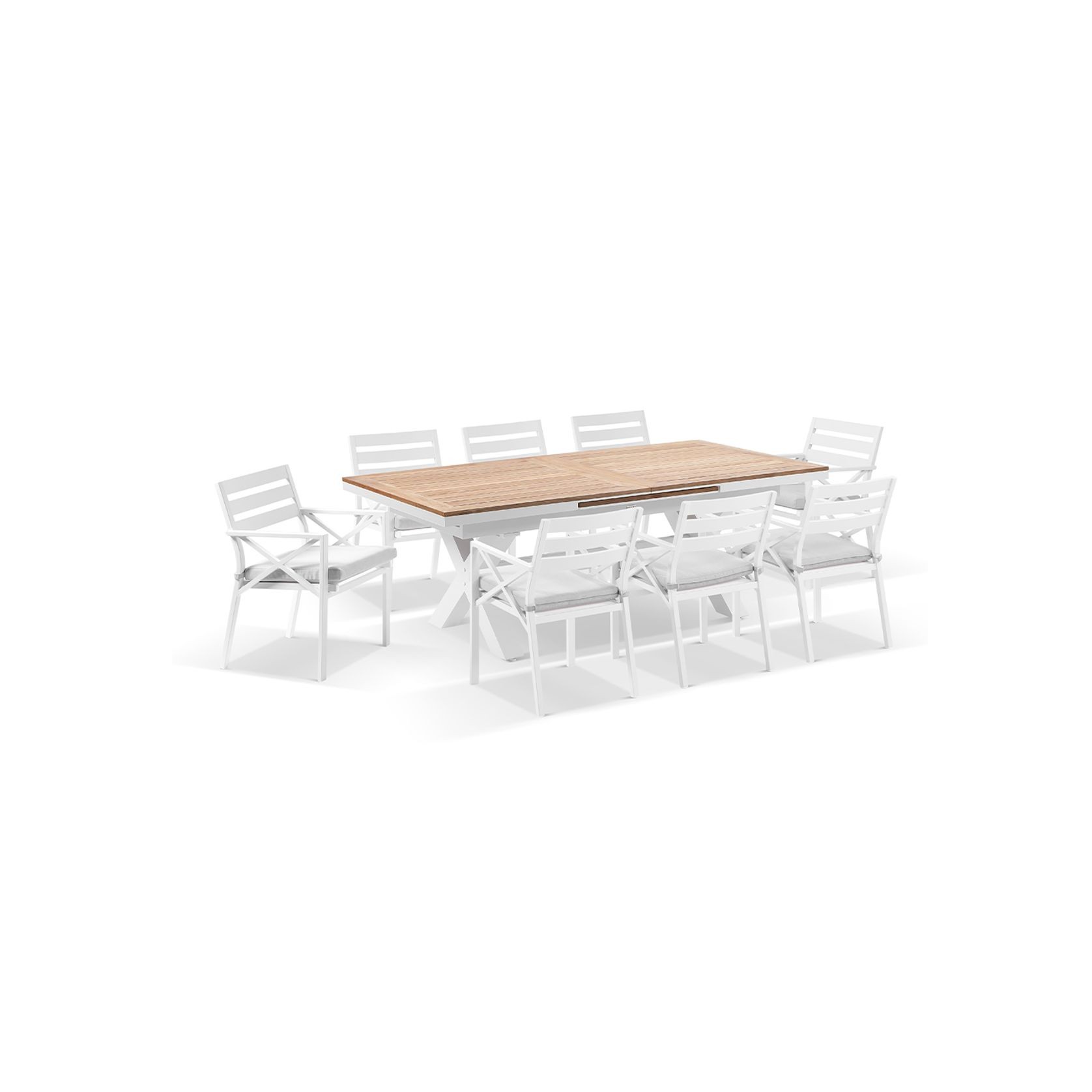 Austin 2.2m - 3m Table with 10 Kansas Dining Chairs gallery detail image