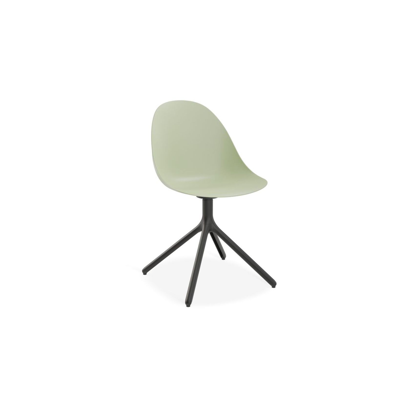Pebble Chair Mint Green with Shell Seat - Natural Beechwood Base gallery detail image
