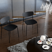 Rylie Chair - Black Stained Ash Seat and Backrest gallery detail image