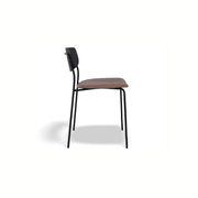 Rylie Chair - Padded Seat with Black Backrest gallery detail image