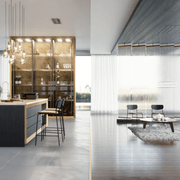 Rylie Chair - Padded Seat with Black Backrest gallery detail image